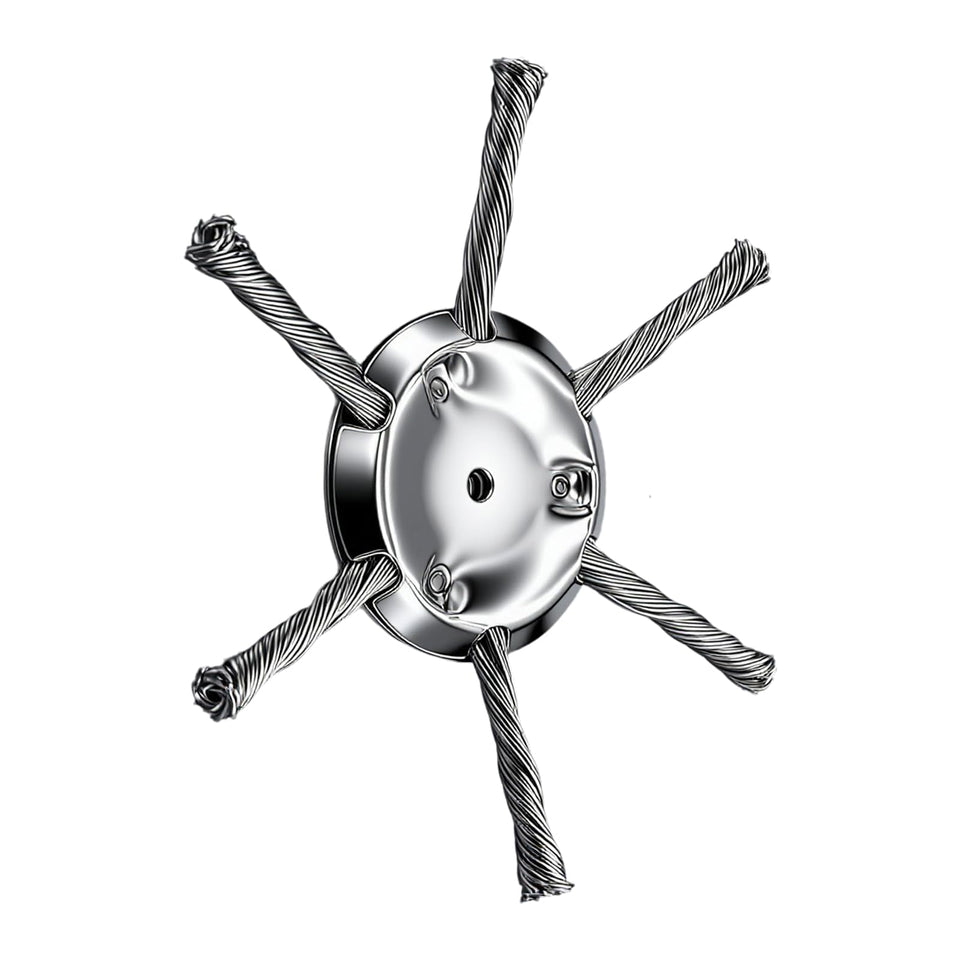 OXT steel wire trimmer head with 6-inch blade for clean edging.