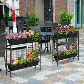 OYEAL balcony garden setup offers accessible height and design
