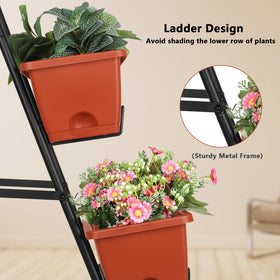OYEAL drainage system with holes and removable tray prevents waterlogging for healthier plants.