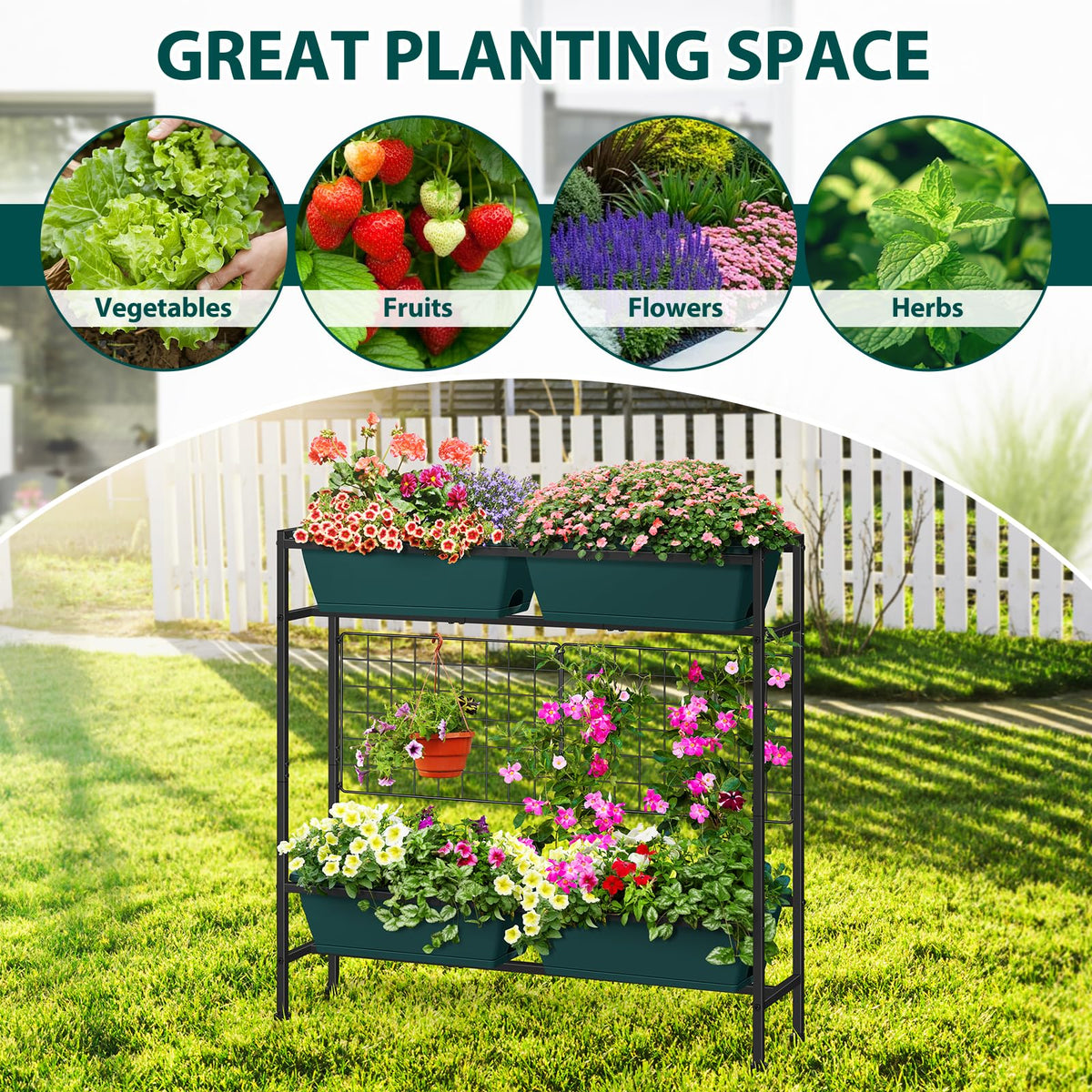 OYEAL easy-assembly planter arrives with hardware and clear instructions.