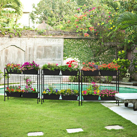 OYEAL sturdy metal frame delivers weatherproof support