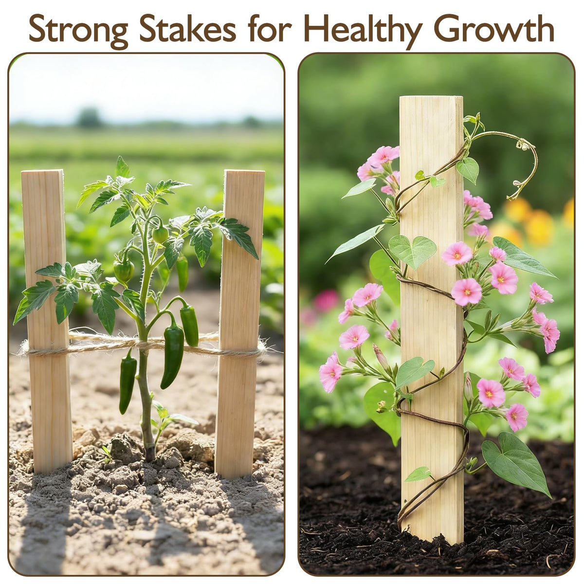 oyhqes baseline-stakes precise measurement guides for garden layouts