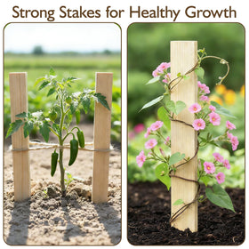 oyhqes baseline-stakes precise measurement guides for garden layouts