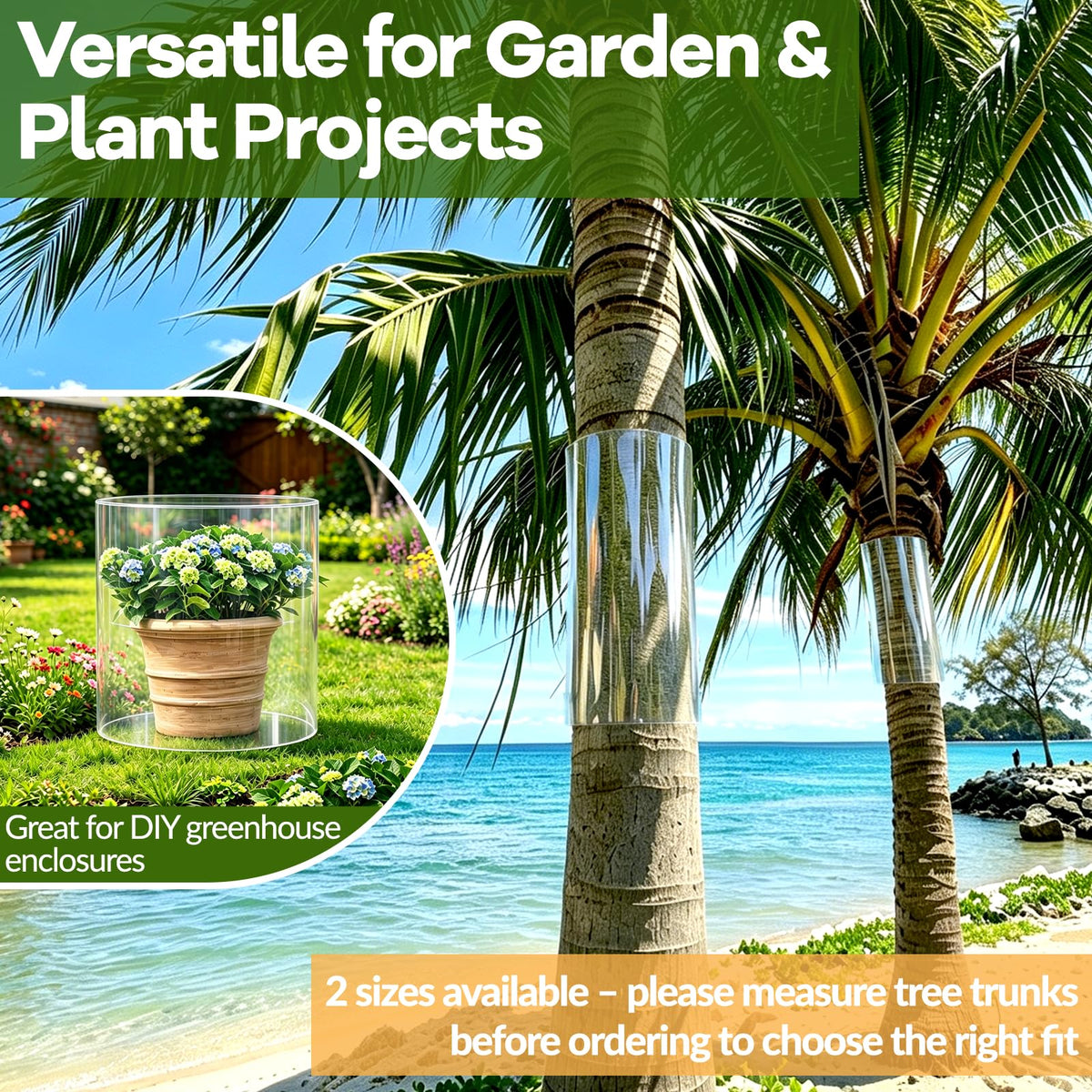 oyhqes clear bark protection lets sunlight reach the trunk while shielding climbers.