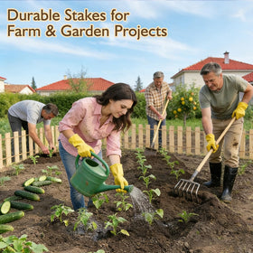 oyhqes sign-posts plant-support highlight clear fence lines and plant guides