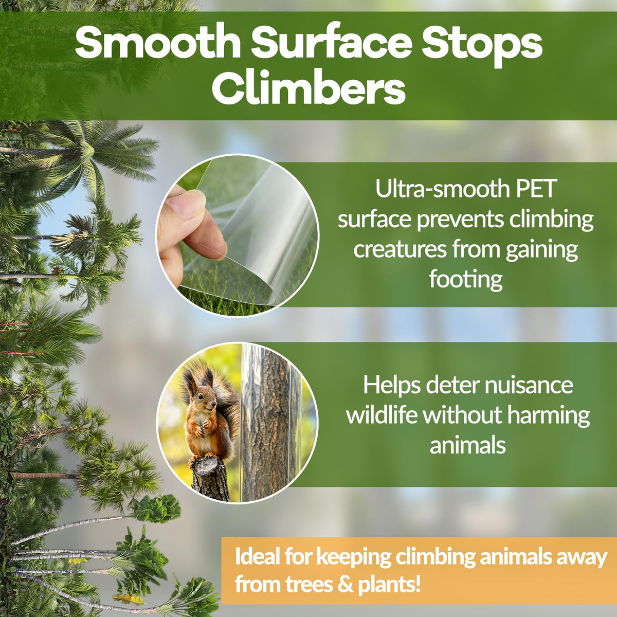 oyhqes weatherproof PET guard endures rain without losing grip.