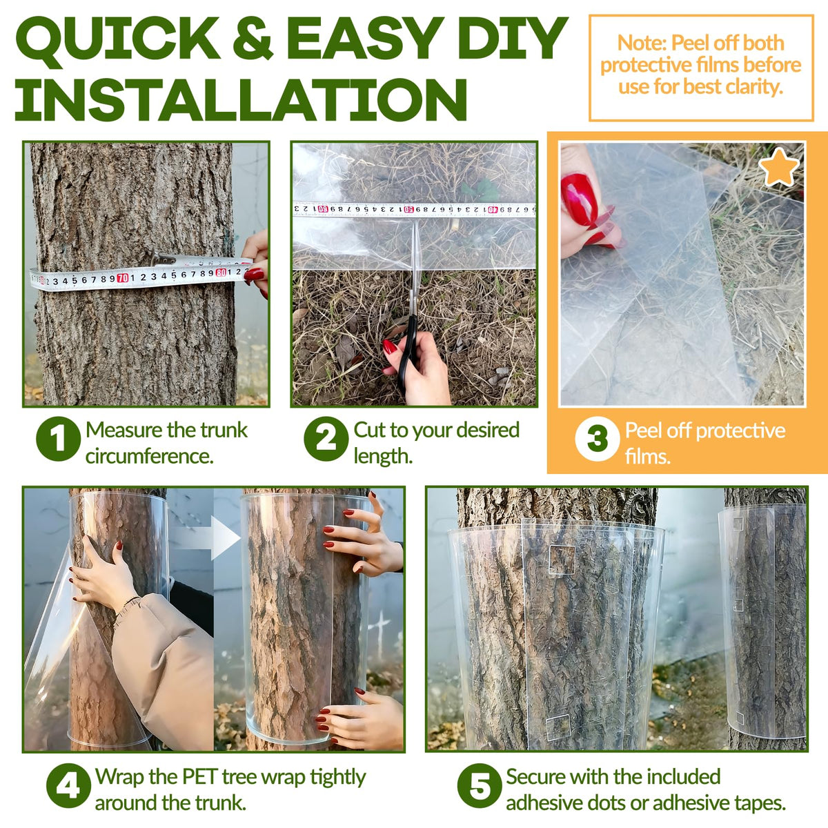 oyhqes 59x15.75in guard designed for year-round outdoor use on trees.