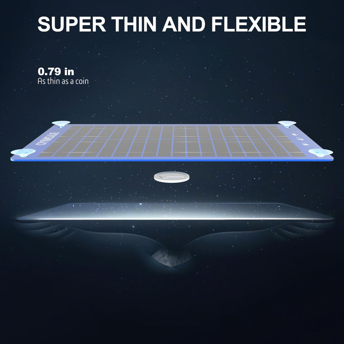 OYMSAE 12W solar charger for boats sustains batteries during marina stays