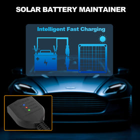 OYMSAE 12W solar charger side ports support versatile connections on boats and cars