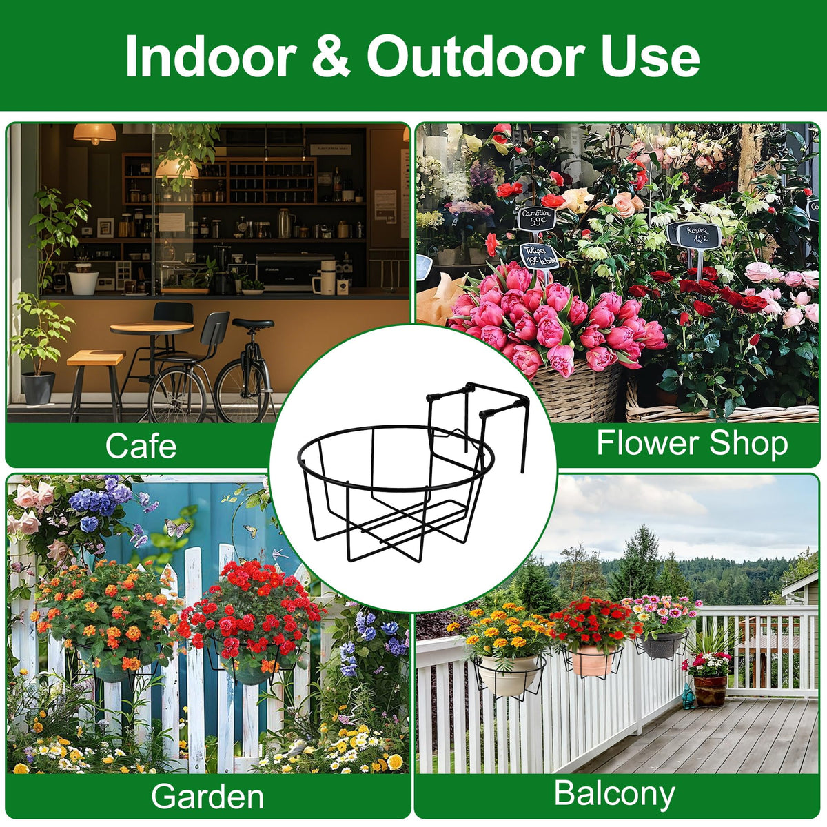 OYMVEKIK planter hosting petunias, herbs, and succulents for a vibrant outdoor focal point