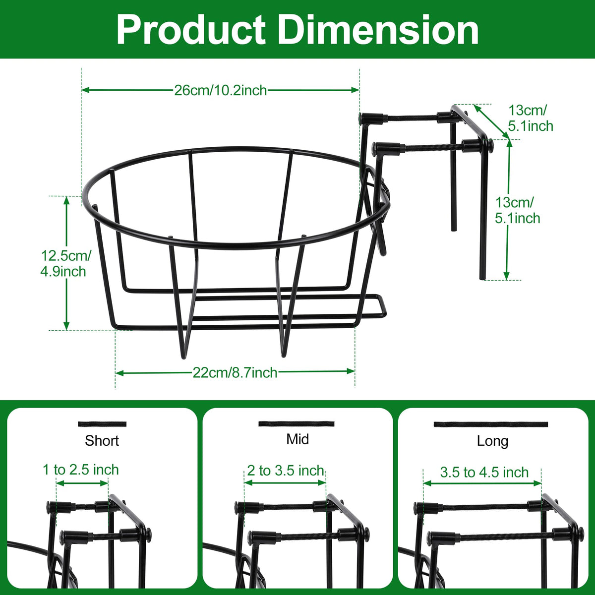 OYMVEKIK weather-resistant metal planter with durable powder coating for all-season use
