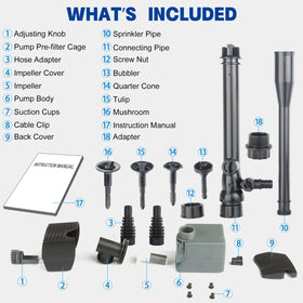 OYO WATER outdoor fountain kit suitable for small ponds and waterfalls.