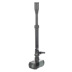 OYO WATER pond pump with four fountain heads for versatile garden water features.