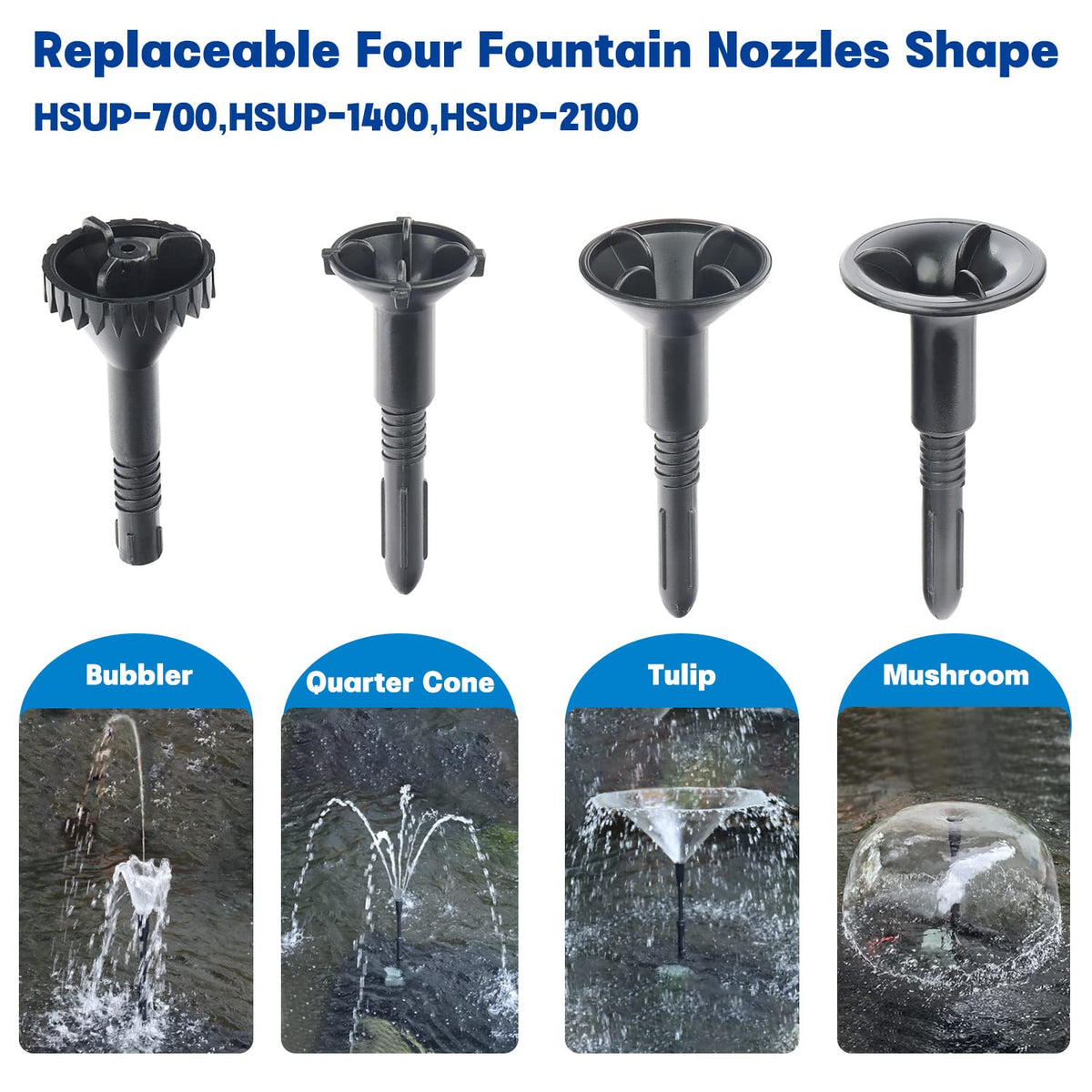 OYO WATER submersible pump easy to detach for quick cleaning.
