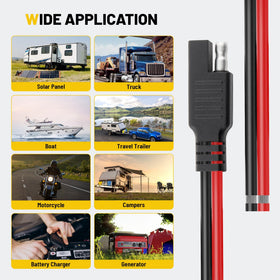 Oyviny SAE connector compatible with motorcycles, ATVs, and other vehicles