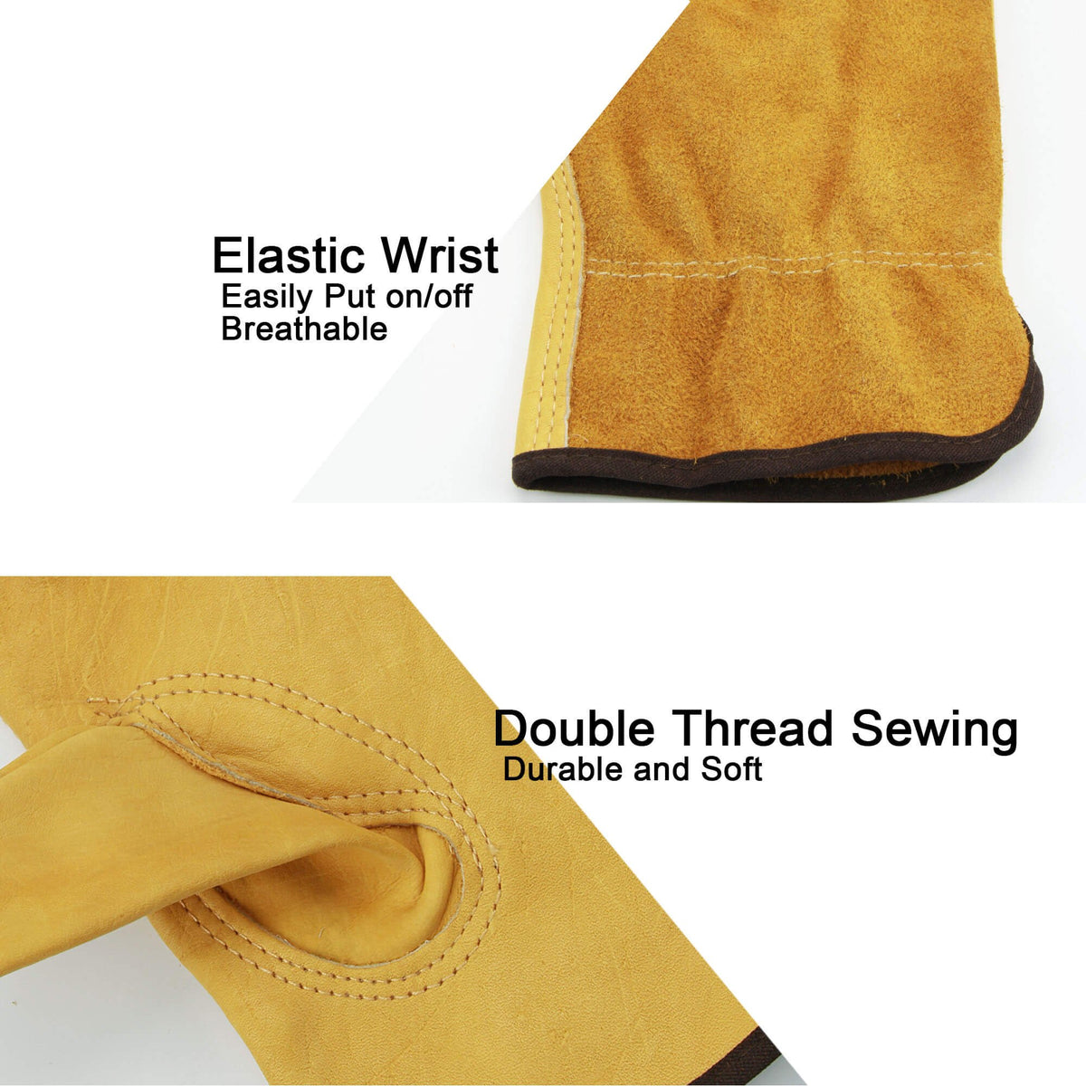 OZERO gloves with reinforced stitching for durability