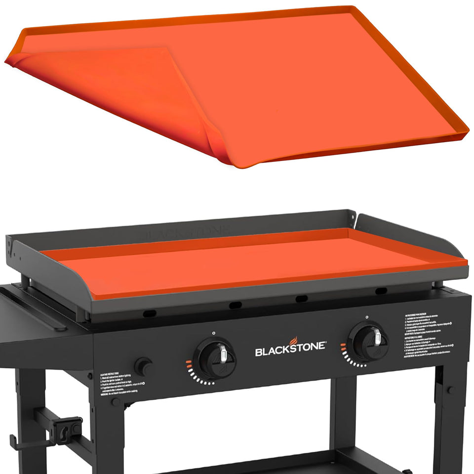 OZG 28in silicone griddle mat fits Blackstone 28 inch for a snug, stable surface.