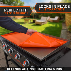 OZG Blackstone 22in cover protects the grill from rust and moisture