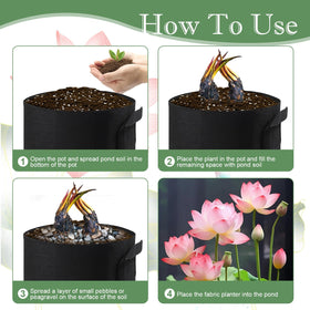 OZIO pond grow bag with handle simplifies moving between spots