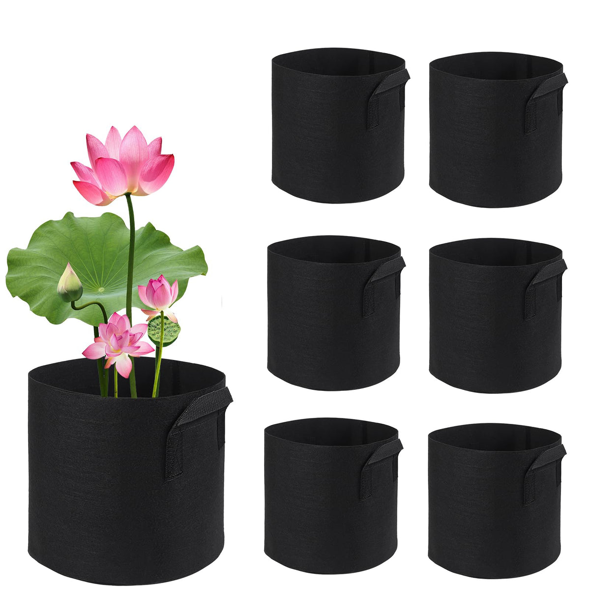 OZIO lily plant pot for pond with breathable fabric supporting aquatic growth