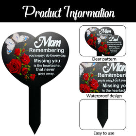 OZIO yard garden memorial marker in situ, versatile outdoor remembrance decor.