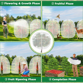 OZMI blueberry bush netting helps protect plants during flowering and fruiting.