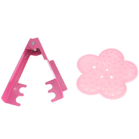 OZXNO Rose Stem Stripper metal piece pink for quick thorn removal.