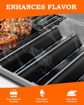 Paayox 7636 flavorizer bars measure 15-3x2-6x2-5 for Spirit grills
