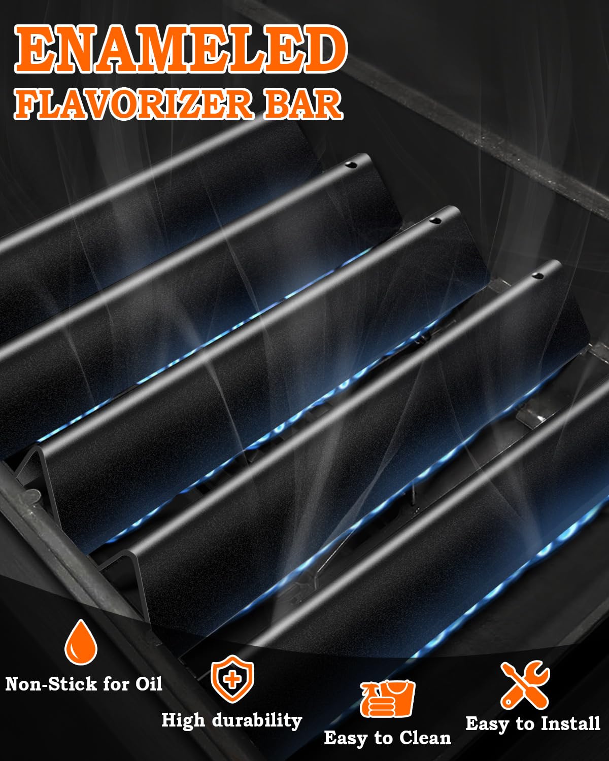Paayox 7636 flavorizer bars are easy to clean after grilling sessions