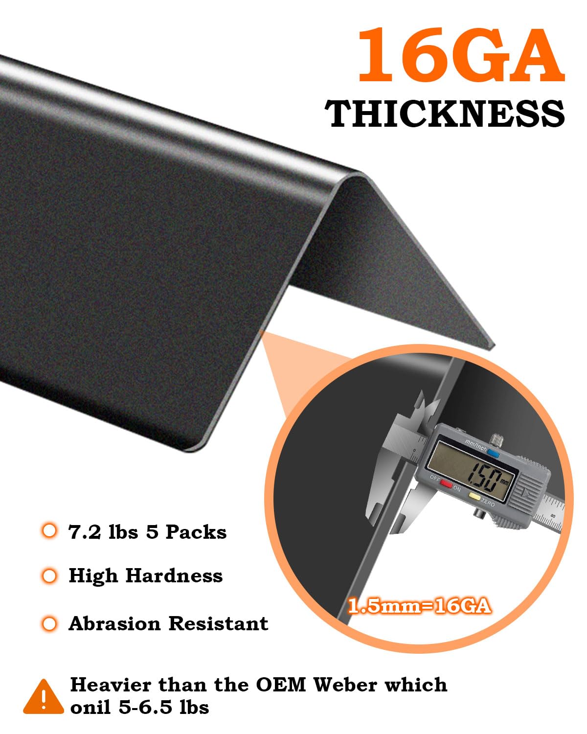 Compatible with Weber Genesis 300-series, particularly side-mounted controls.