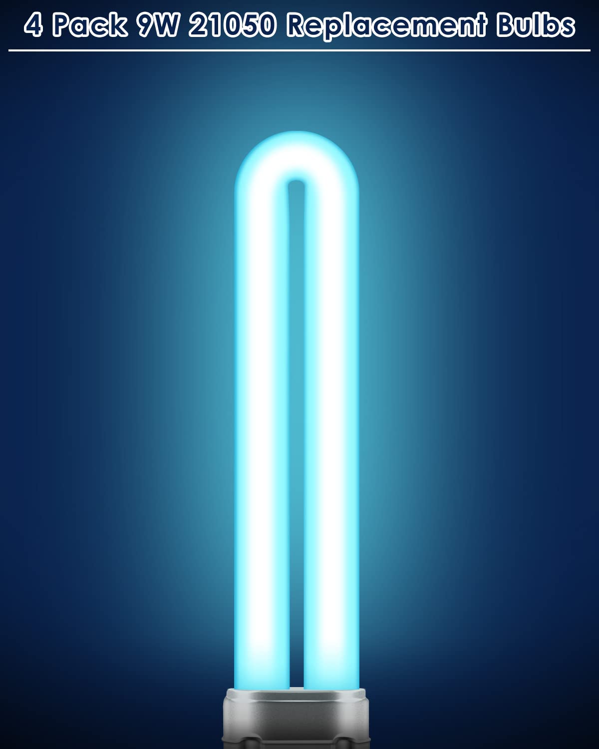 PACETAP 9W bulb with 2-pin base for easy installation.