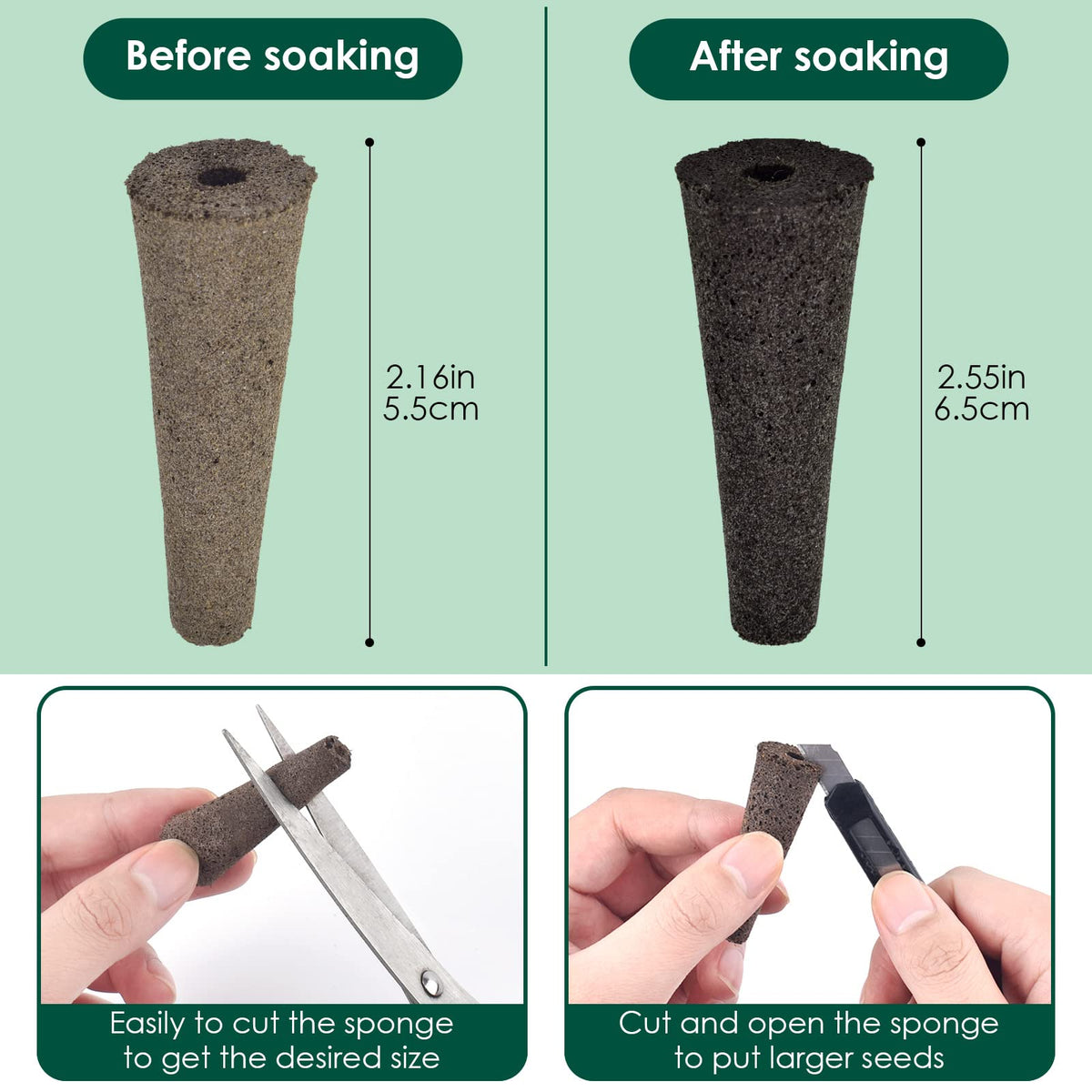 PACETAP natural Canadian peat provides a clean germination environment