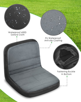 Anti-slip surface and buckle keep the rider steady during operation