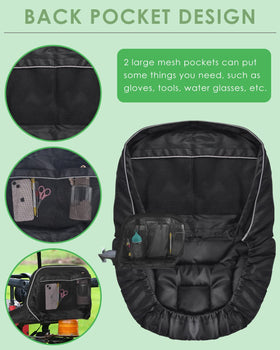 PACETAP back pockets for gloves, tools, and water.