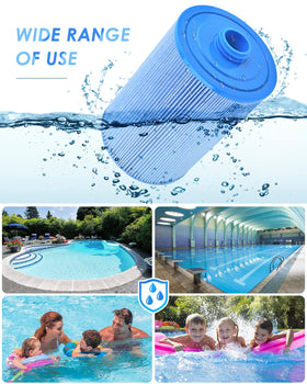 PACETAP spa filter offers over 12 months of service life.