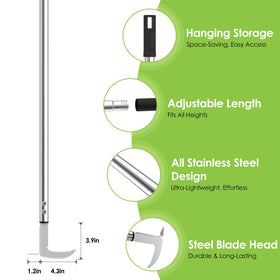 PadPure long-handle tool ready for twist-lock assembly.