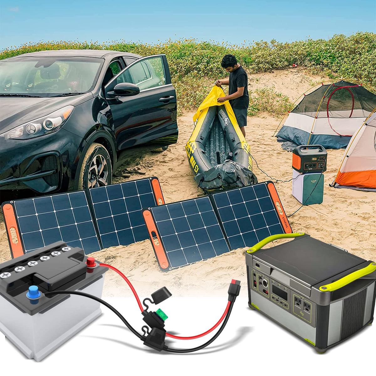 PAEKQ dual positive/negative O-ring harness supports secure circuits