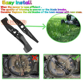 PAHQER blade set packaging showing two blades for mower replacement