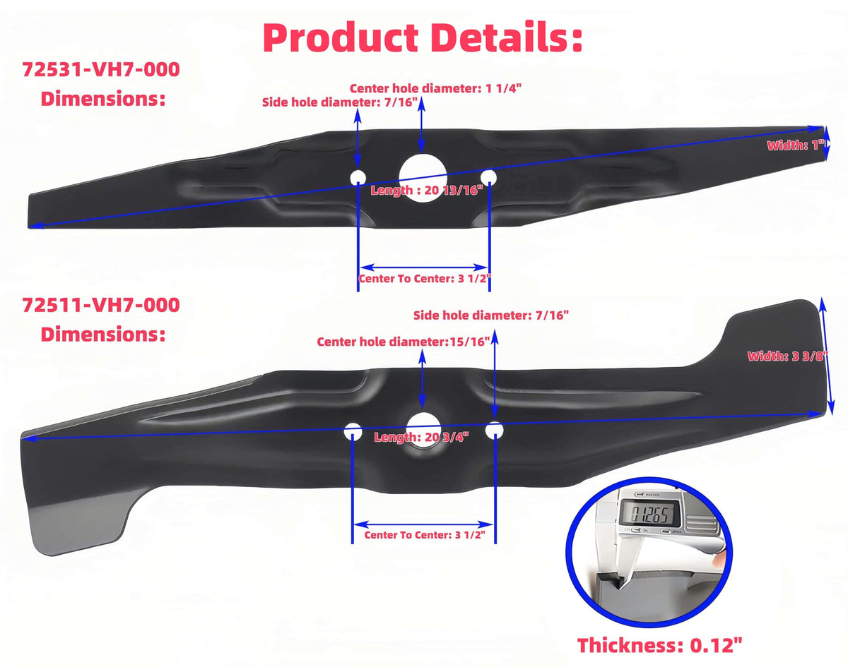 Lower blade 72511-VH7-000 from PAHQER delivers a clean, even cut