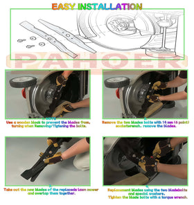 Easy installation with torque wrench guidance for PAHQER blade set