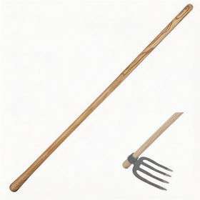Paiaojia 55-inch solid wood handle for digging with sturdy grip.