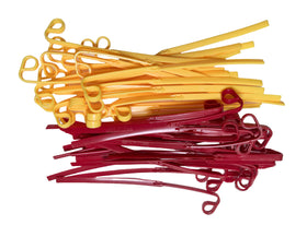 Palart blades with red and yellow swaths improve visibility during trimming.