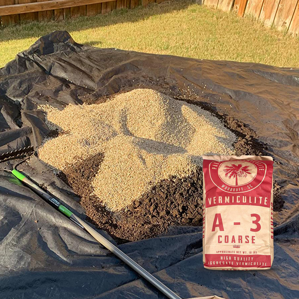 Greenhouse use Palmetto vermiculite coarse A-3 supports root airflow in greenhouse setups.