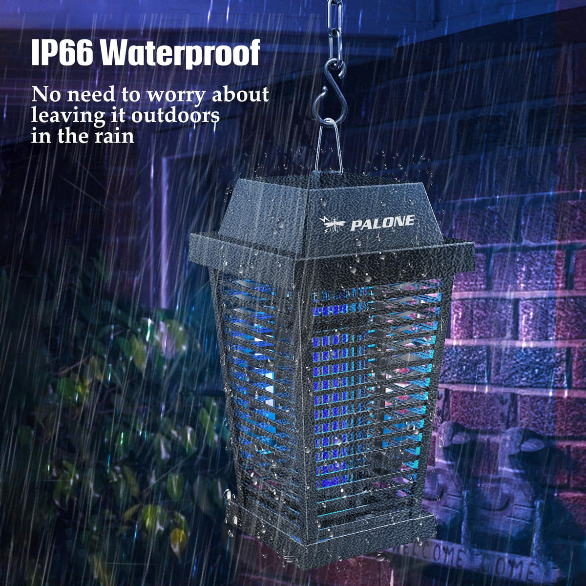 PALONE 360-degree coverage ensuring broad insect control around outdoor spaces.