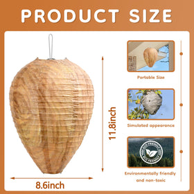 Palonu garden wasp nest setup deters pests while blending with outdoors.
