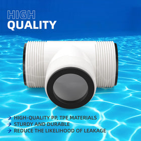 PalpitateC hose tee assembly close-up highlights durable PP joint.