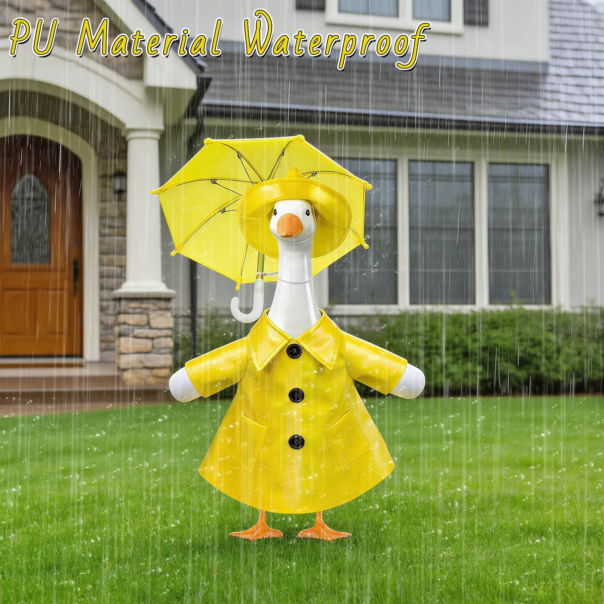 PaLuQiYa goose outfit designed for easy wear on lawn statues.