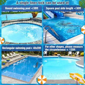 pamase 120ft length suitable for various pool sizes.