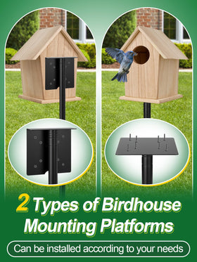 PAMASE side platform allows mounting bird feeders with flexible arrangement