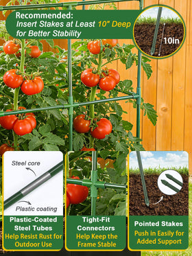 PAMASE heavy-duty trellis with plastic-coated steel for outdoor durability.
